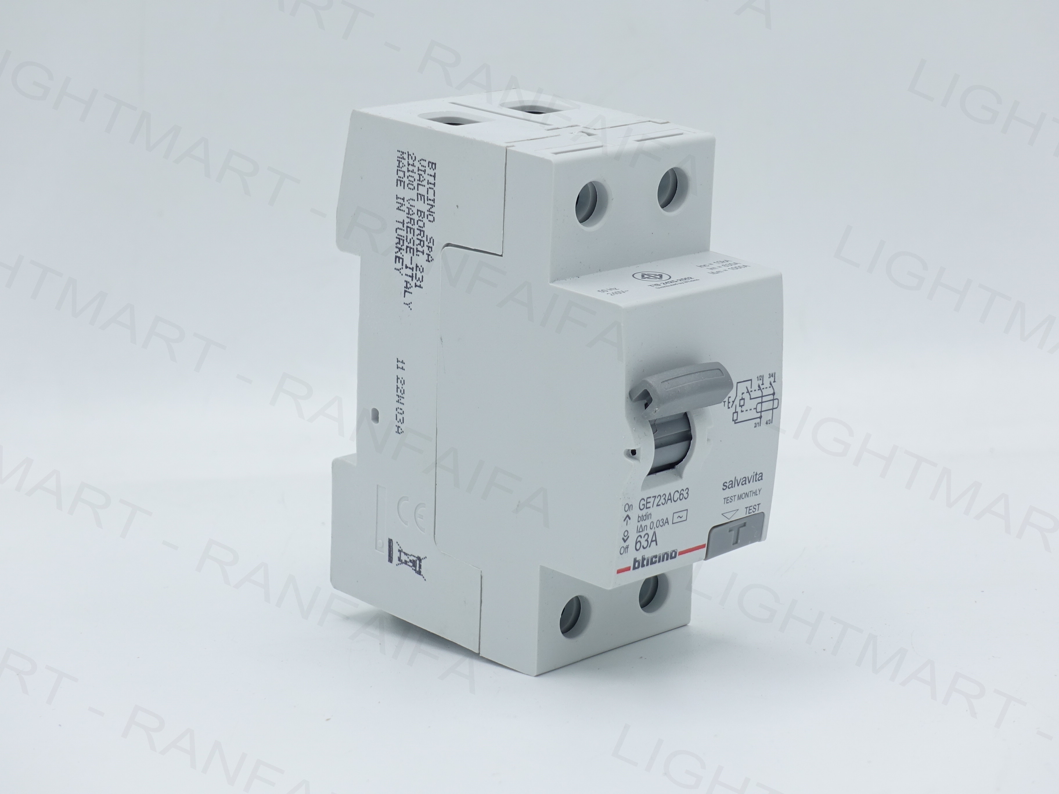 เบรกเกอร์ 2P กันไฟดูด (RCCB) 40-63A "Bt-DIN"