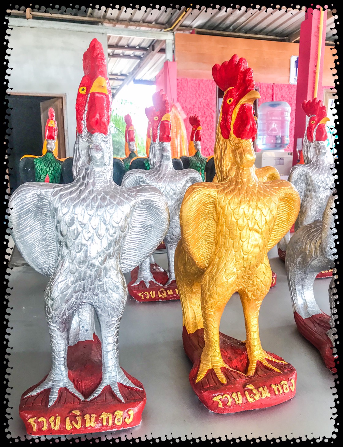 ไก่ปูนปั้น ขนาด 50 cm