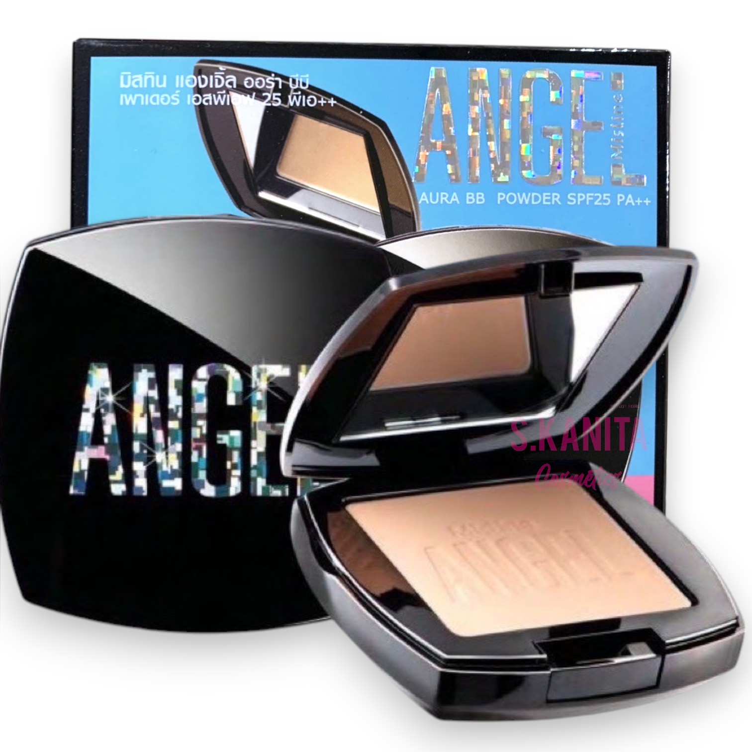 Mistine มิสทิน แองเจิ้ล ออร่า บีบี เพาเดอร์ เอสพีเอฟ 25 พีเอ++ (10 กรัม) Angel Aura BB Powder SPF25 PA++ (10 G)