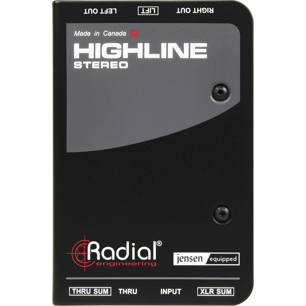 Radial Engineering Radial Highline Stereo *ของแท้รับประกัน 1ปี* ดีไอบ็อกซ์, ไอโซเลเตอร์, Passive Line DI / Isolator