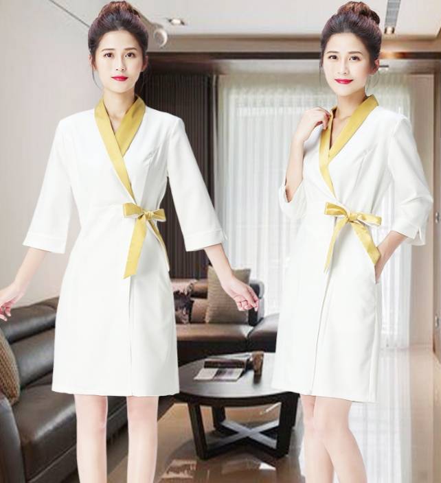 ชุดสปา ชุดคลินิกความงาม ชุดพนักงานต้อนรับ