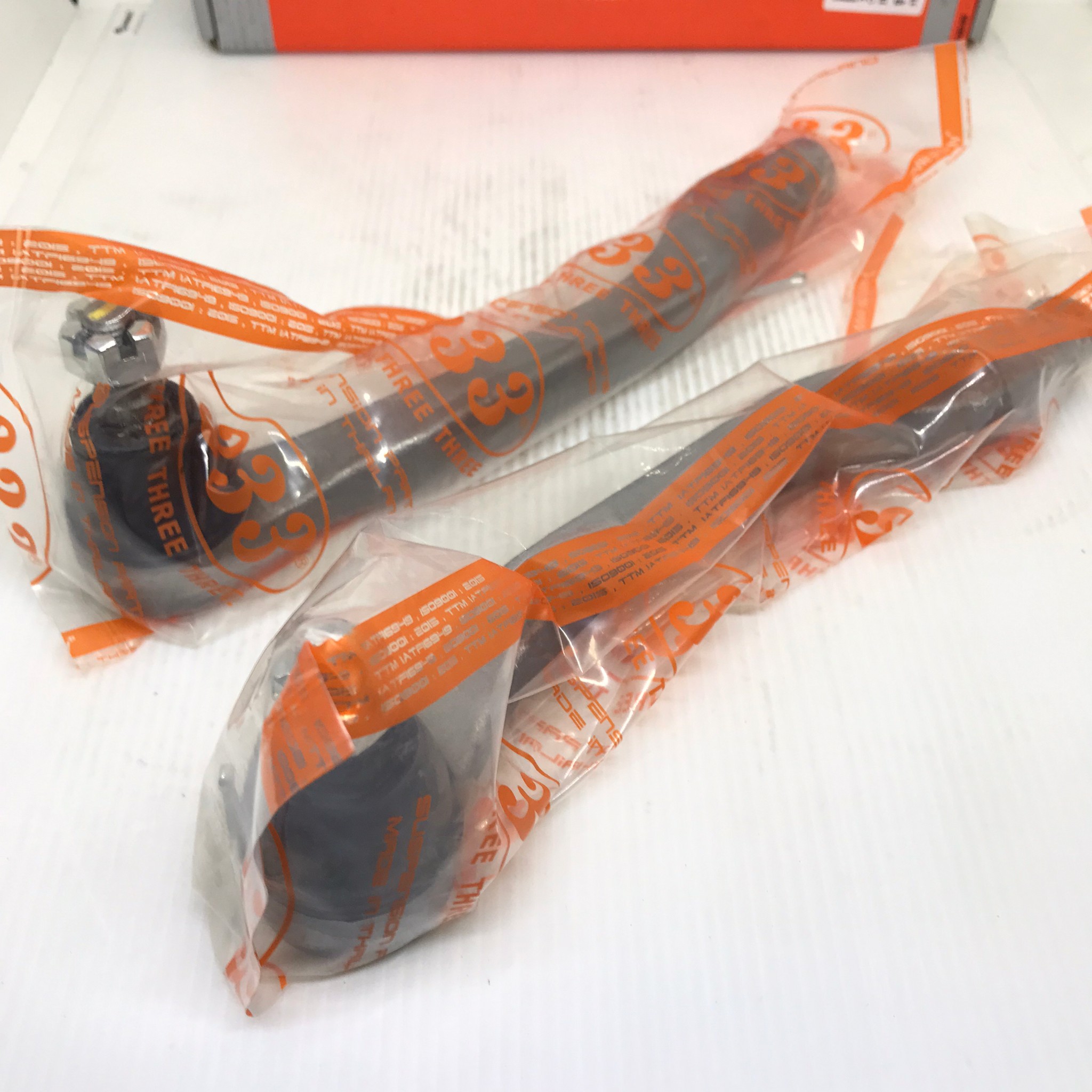 (2 ตัว) ลูกหมากคันชักนอก HONDA ACCORD ปี 1989-1993 ฮอนด้า แอคครอด / เบอร์ 3E-6181 / 53540-SM4-003 / 53560-SM4-003 / ยี่ห้อ 333 / Three Three Three (TIE ROD END)