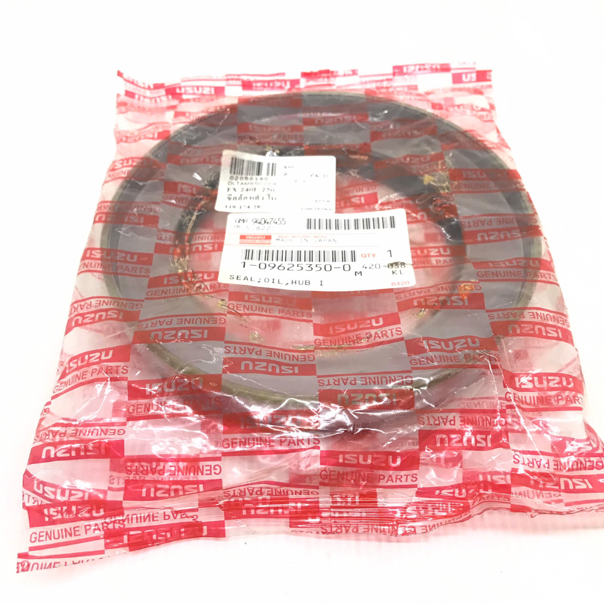 (แท้ศูนย์) ซีลล้อหลังตัวใน ISUZU ROCKY 210 (6SA1) / FX240 / FX270 / CXZ81 อีซูซุ เดก้า / ขนาด ใน 119 / นอก 174 / สูง 28 มิล / เบอร์ 1-09625350-0 ยี่ห้อ ISUZU