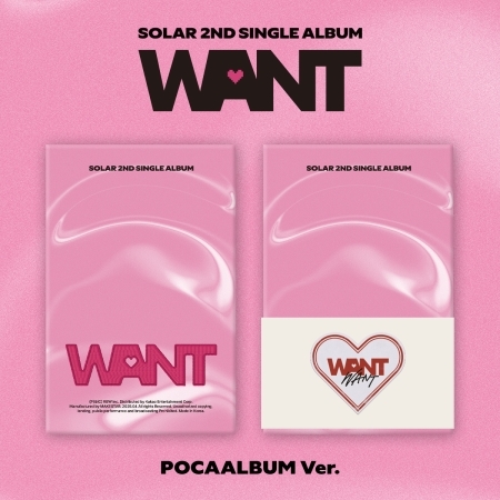 ( Pre-Order ) Solar ( Mamamoo ) 2nd Single Album [ WANT ] Poca ver * ไม่มี Poster * วางจำหน่าย 3 / 4 / 2025