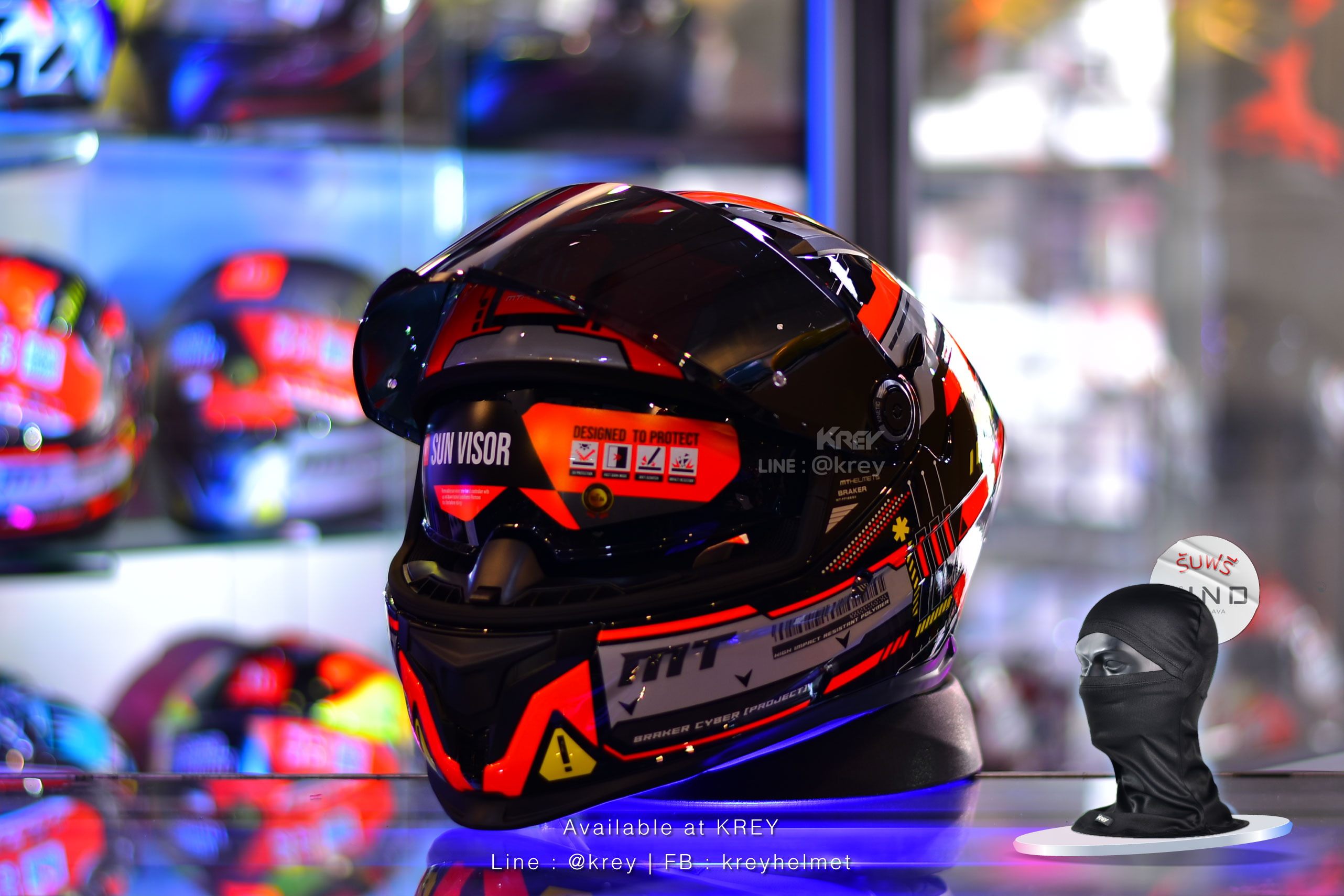 MT model BRAKER SV CYBER GLOSSY RED