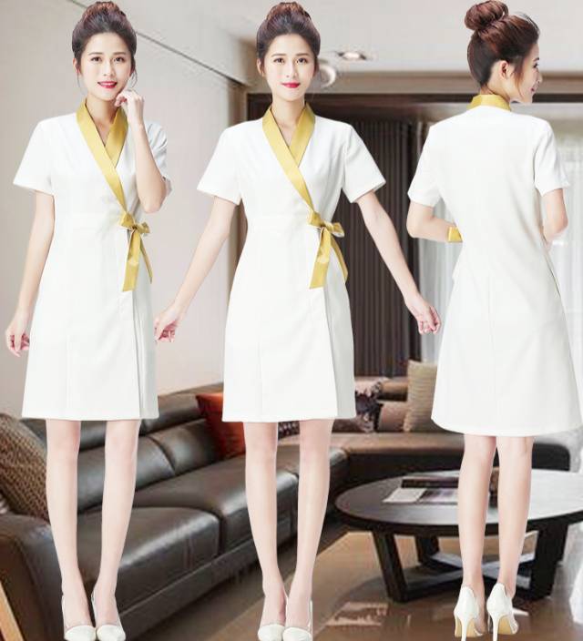 ชุดสปา ชุดคลินิกความงาม ชุดพนักงานต้อนรับ