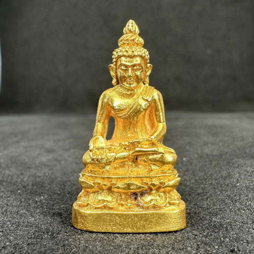 รหัส 64671 พระกริ่งไพรีพ่ายฤทธิ์ เนื้อทองคำ รุ่นคูณรุ่งโรจน์ ปี 2537 หลวงพ่อคูณ วัดบ้านไร่ นน. 27.74 g