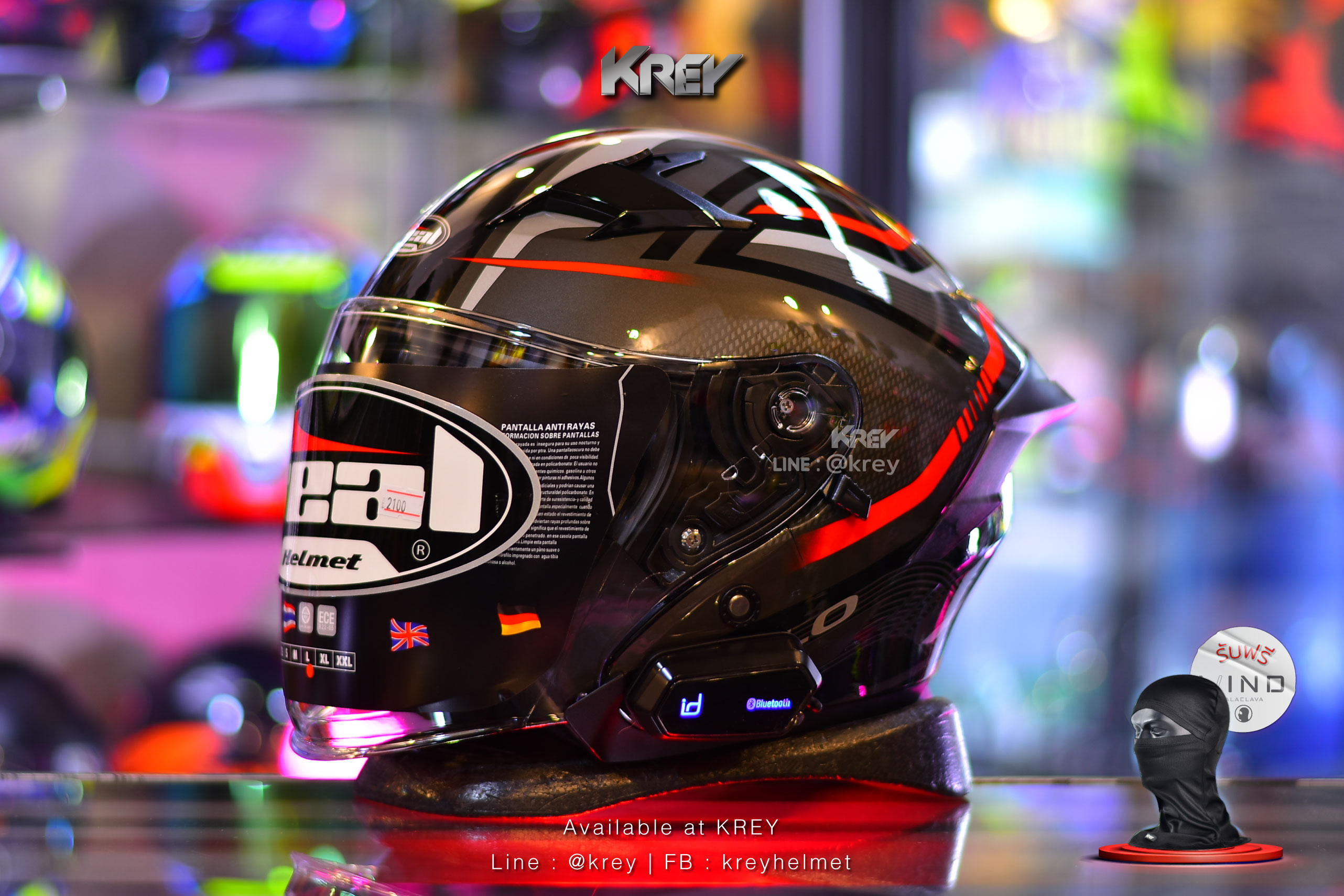 Real model OSLO Magma Black Red