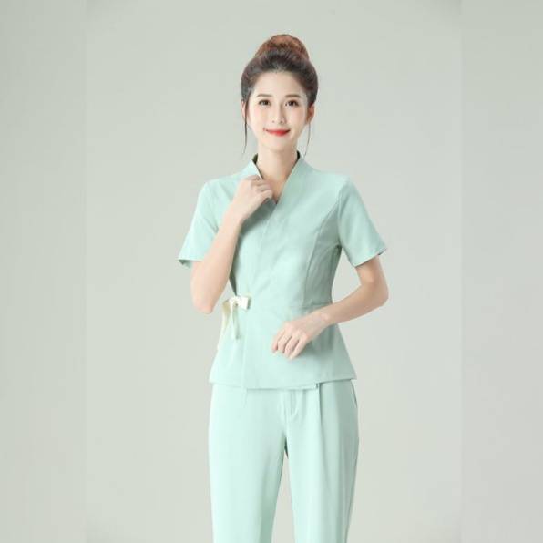 ชุดพนักงานร้านนวดสปา เสริมสวย คลินิกความงาม