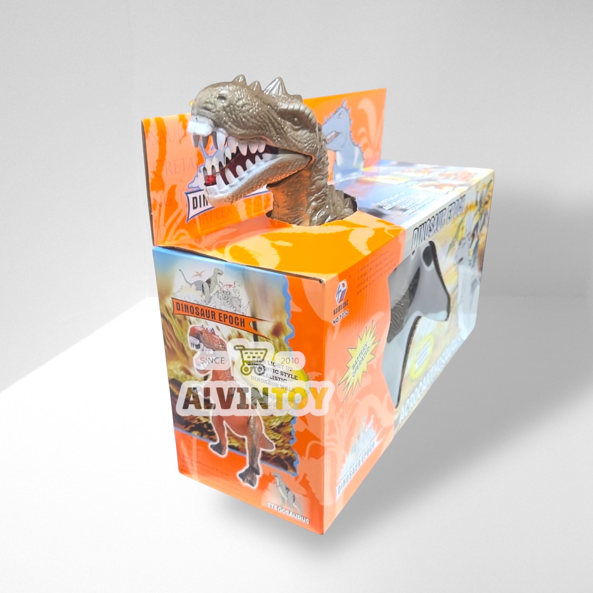 ของเล่น ไดโนเสาร์ตัวใหญ่ สุดคุ้ม tyrannosaurus ทีเร็กซ์ เดินได้ เวลาเดินหางขยับไปมา มีเสียง ขนาดความสูง 30 cm. กว้าง 45