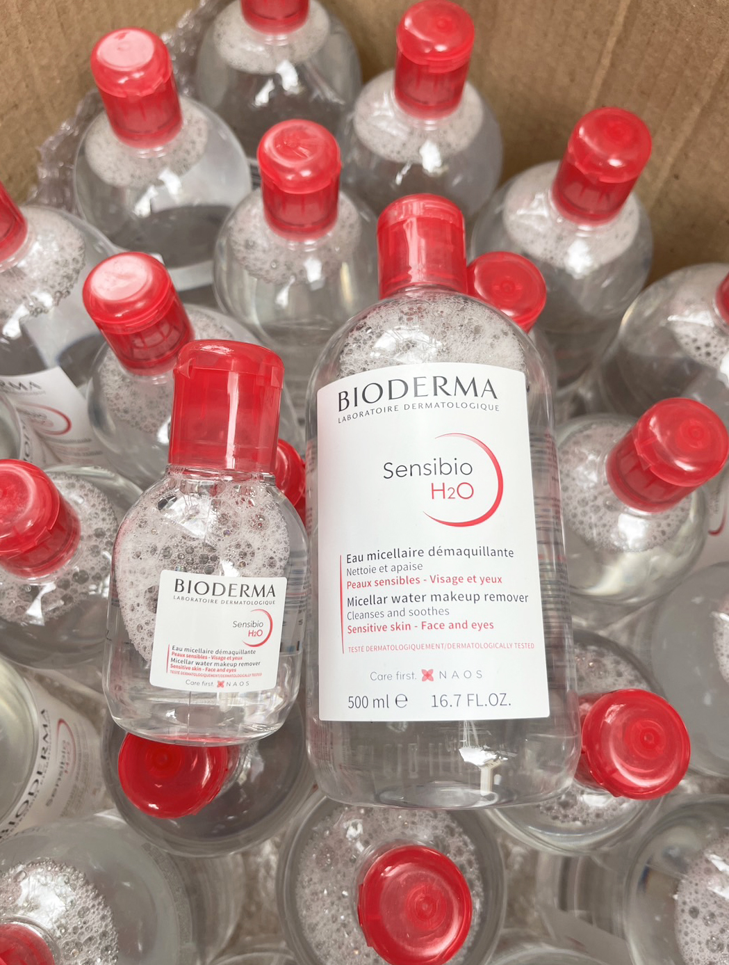 ชมพู Bioderma Sensibio H2O 500ml.+100ml.