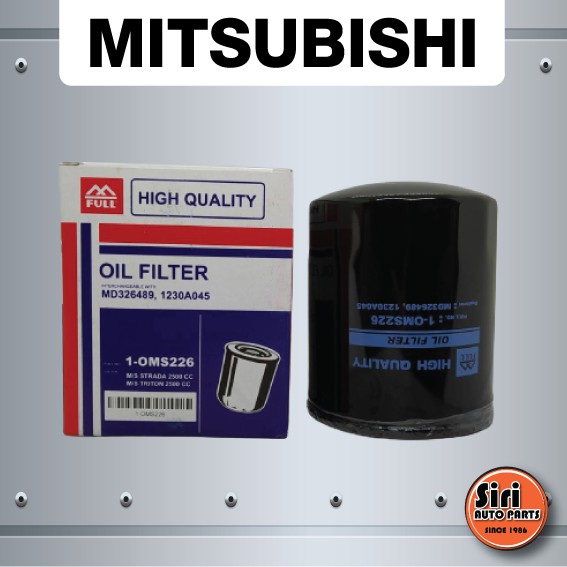 กรองเครื่อง, ไส้ กรอง น้ำมันเครื่อง, ไส้กรองน้ำมันเครื่อง MITSUBISHI STRADA 2500 สตราด้า เครื่อง 2500n(Full 1-0MS226 / 1-OMS226 )
