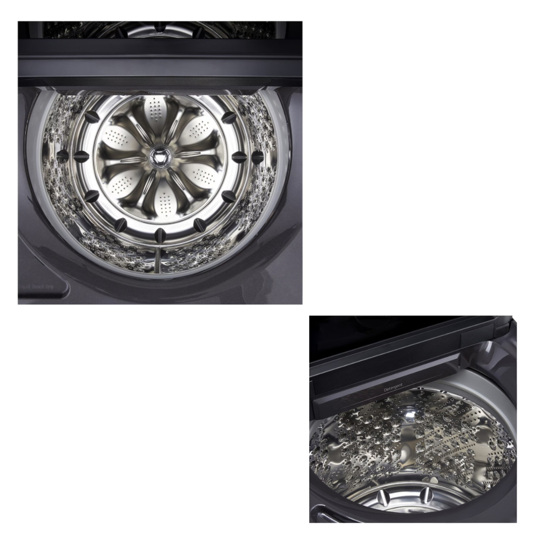 เครื่องซักผ้าฝาบน LG รุ่น TX2724ST5J 24 กก. 900 RPM อินเวอร์เตอร์ สีดำ