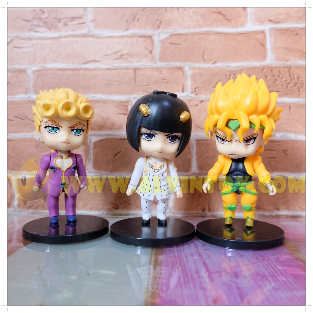 Figures JOJO Adventure Diavolo ล่าข้ามศตวรรษ เซ็ต 5 ตัว มีฐานทุกตัว งานสวย
