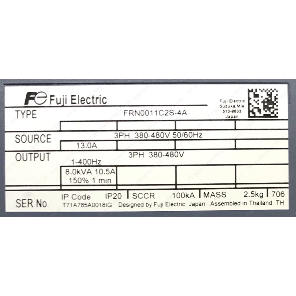 FUJI Electric FRN0011C2S-4A AC Drive Inverter 3.7KW 5HP Input 3-Phase 380-480V Output 3-Phase 380-480V 1-400Hz FRENIC-MINI Series อินเวอร์เตอร์ ฟูจิ เครื่องควบคุมความเร็วรอบมอเตอร์ 5แรงม้า