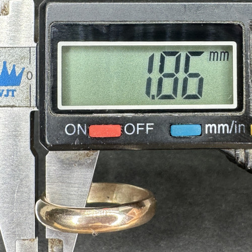 รหัส 62666 แหวน ปลอกมีด ลายเกลี้ยง นาก40 ขนาด 55 งานเก่า หลุดจำนำ สวยมาก นน. 4.15 g
