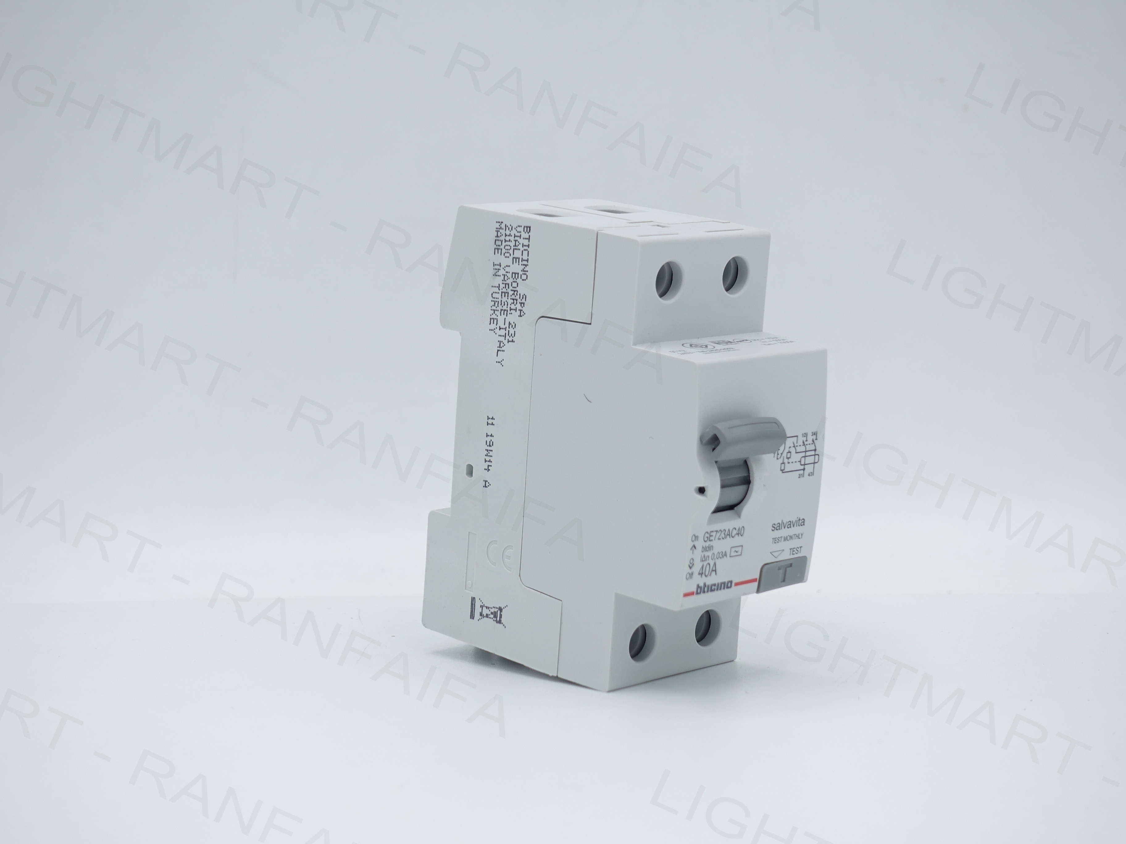 เบรกเกอร์ 2P กันไฟดูด (RCCB) 40-63A "Bt-DIN"