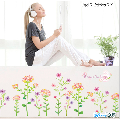 Transparent wall sticker สติ๊กเกอร์ติดผนัง Beautiful star (กว้าง136cm.xสูง65cm.)