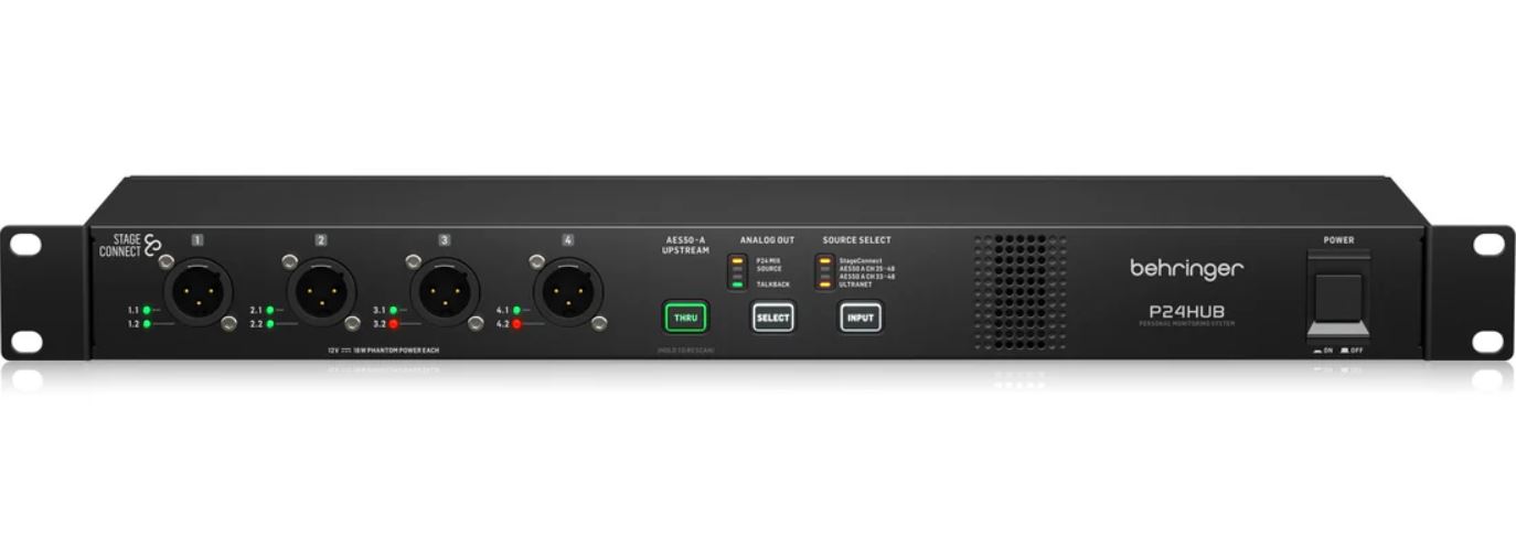 Behringer P24 HUB *ของแท้รับประกัน 1ปี* StageConnect Hub with Bus Powering for Personal Monitor Mixers