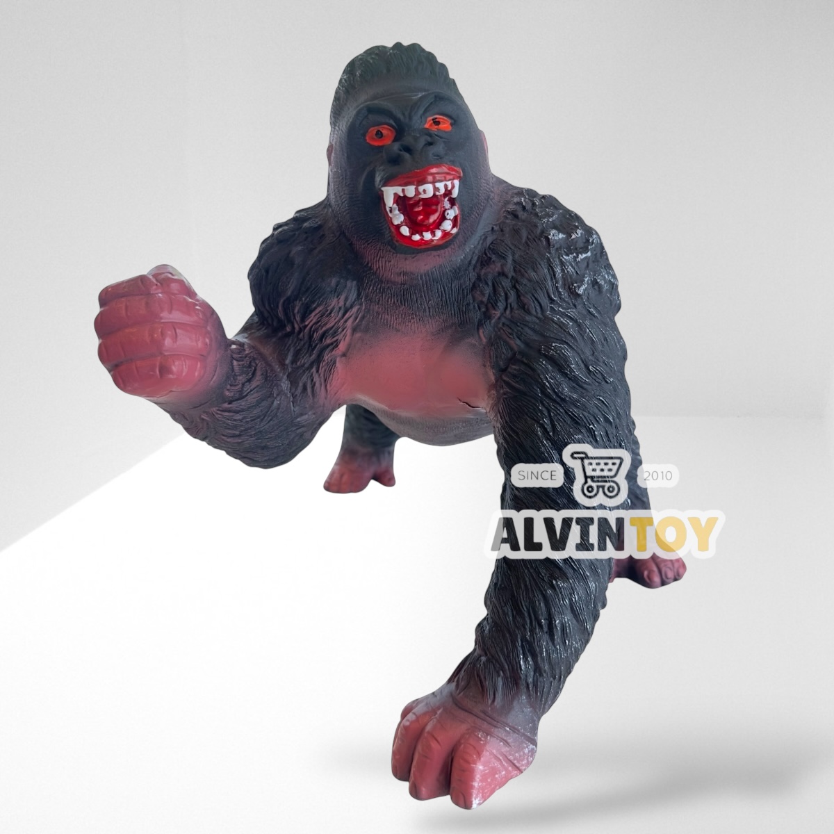 โมเดล ลิงกอริลลา คิงคอง Gorilla Kingkong มีเสียง ผลิตจากวัสดุ soft vinyl แบบนิ่ม ปลอดภัย คุณภาพดี ลงสีสวยงาม
