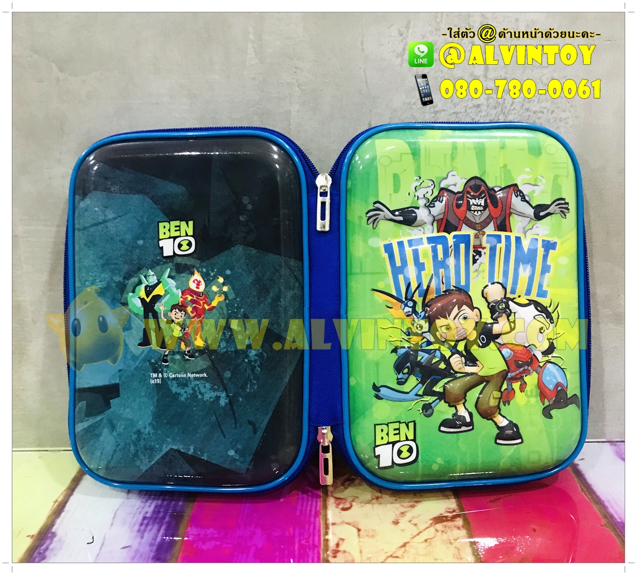 กระเป๋าดินสอซิปรอบ Ben10 ไซด์ L