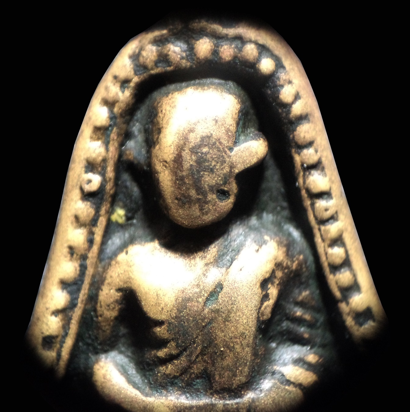 หลวงพ่อเงิน วัดบางคลาน เหรียญหล่อจอบใหญ่ สองชาย