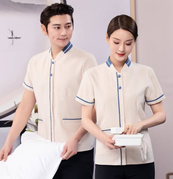 เสื้อแม่บ้าน ชุดพนักงานทำความสะอาด ชุดแม่บ้าน