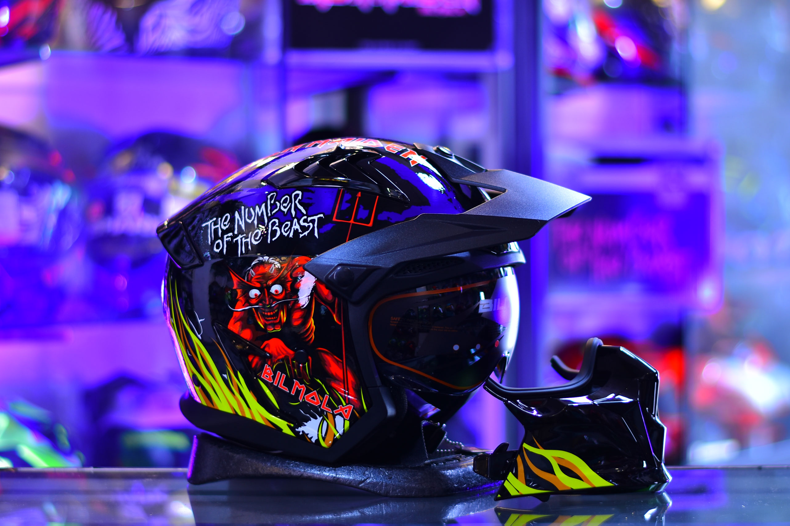 BIlmola model Spiker : THE NUMBER OF THE BEAST Blue