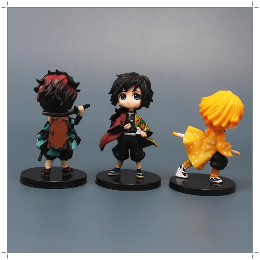 Action Figure Kimetsu no Yaiba โมเดลดาบพิฆาตอสูร เซ็ต 6 ตัว ขนาดความสูง 7 ซม. มีฐาน งานสวย