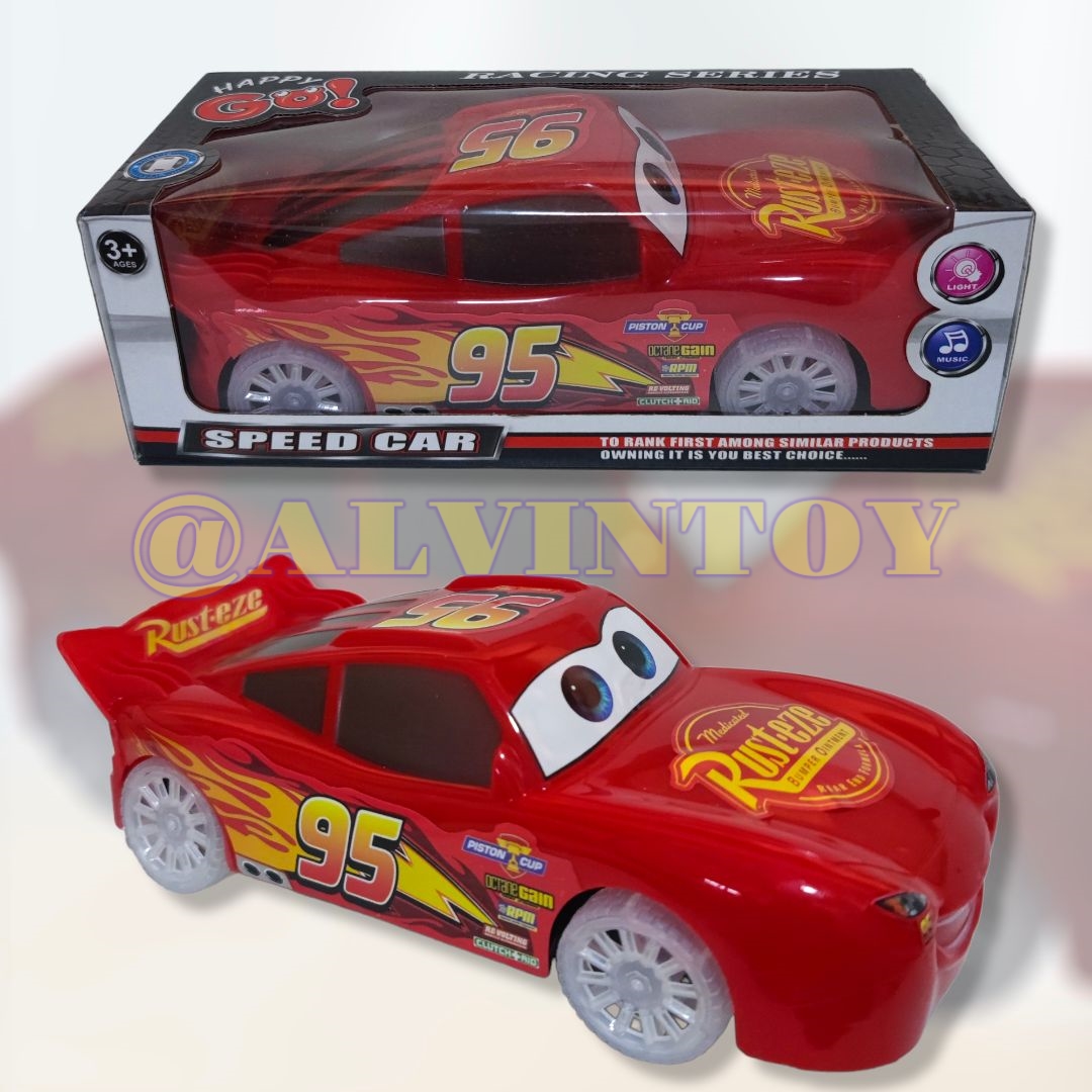 รถของเล่น Lightning McQueen - ไลท์นิ่ง แม็คควีน ชนถอย มีเสียง มีไฟ