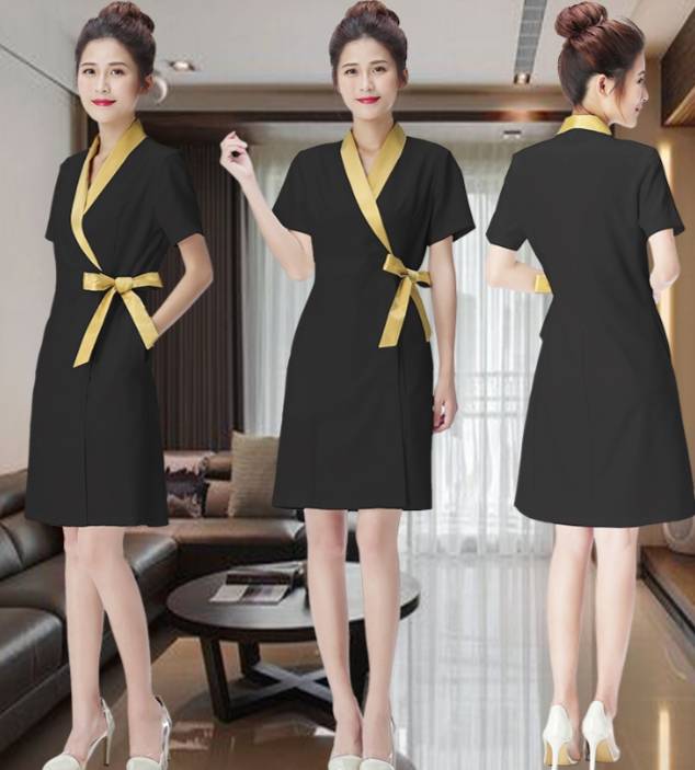 ชุดสปา ชุดคลินิกความงาม ชุดพนักงานต้อนรับ