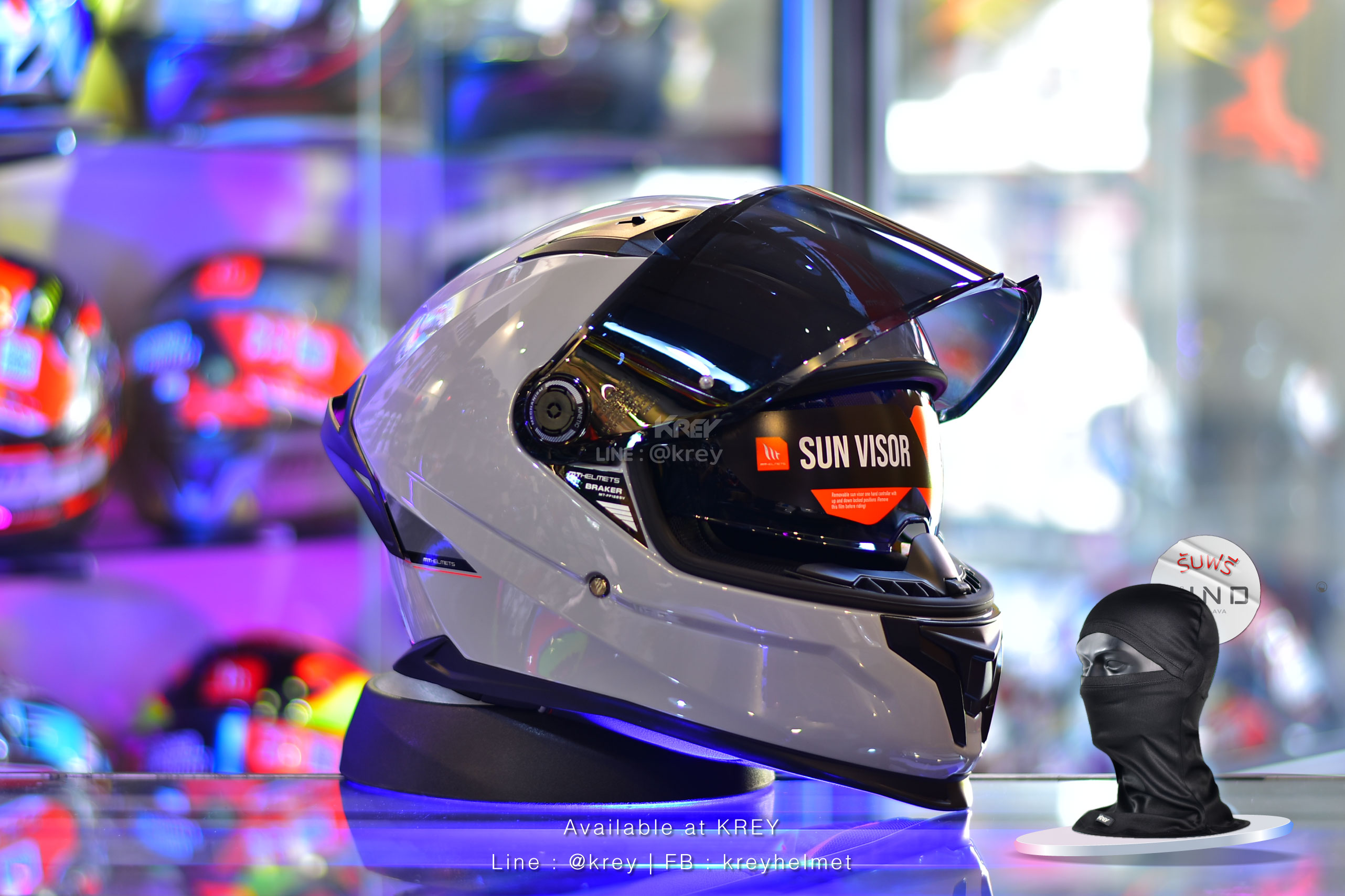 MT model BRAKER SV SOLID GLOSSY GREY