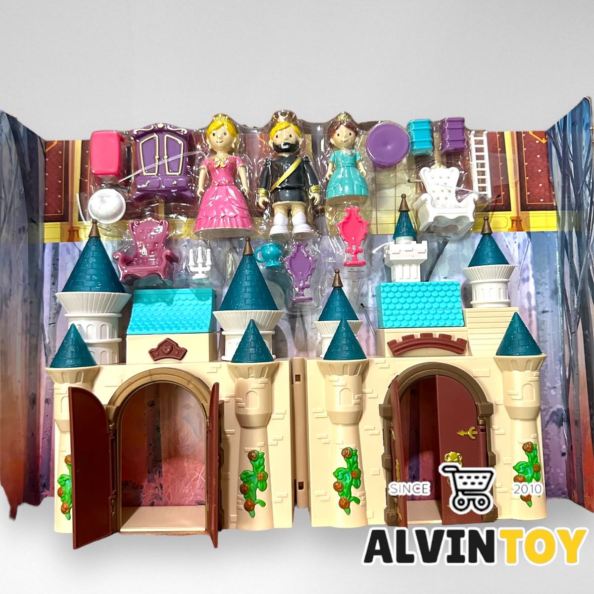 ชุดของเล่นปราสาทเจ้าหญิง Funny Dream Castle พร้อม อุปกรณ์ตกแต่ มีเสียง มีไฟ