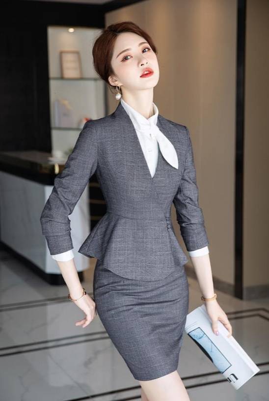 ชุดพนักงานต้อนรับ ชุดออฟฟิศ ชุดพนักงานต้อนรับโรงแรม