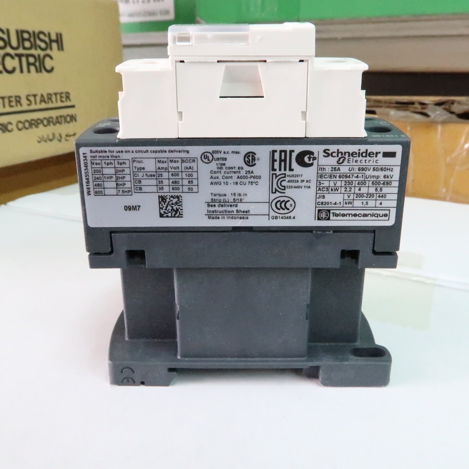 Magnetic Contactors LC1-D09M7 Coil 220V "Schneider"