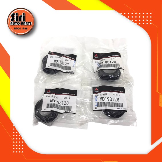 (แท้ศูนย์) ซีลเบ้าหัวเทียน ยางเบ้าหัวเทียน MITSUBISHI 4G92/CB4A/CEDIA/TRITON เบนซิน มิตซูบิชิ ไตรตัน (ชุด 4 ชิ้น) (MD198128)