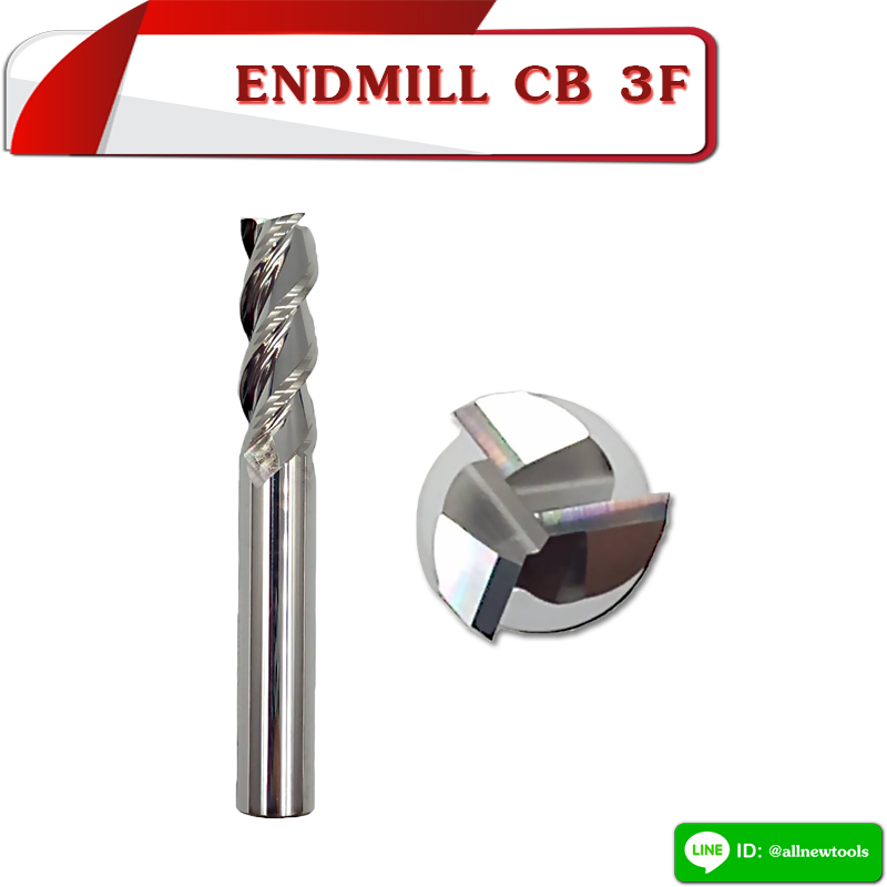ENDMILL CB 3F (ALUMINUM) 55HRC