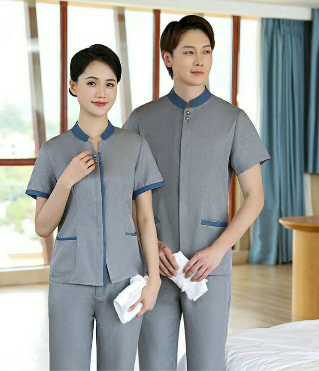 ชุดแม่บ้าน ชุดพนักงานทำความสะอาด โรงแรม รีสอร์ท