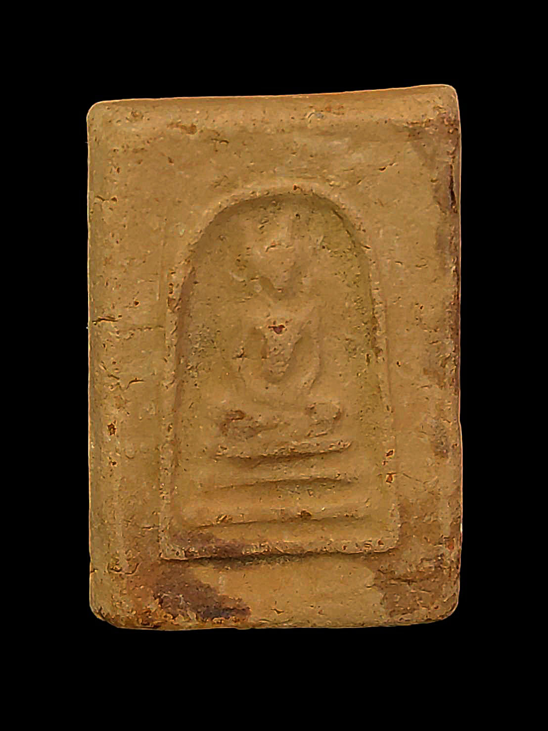 พระสมเด็จ วัดโพธิ์ท่าเตียน จ.กรุงเทพฯ ปี 2484 เนื้อดินเผา ทาแชล็ค