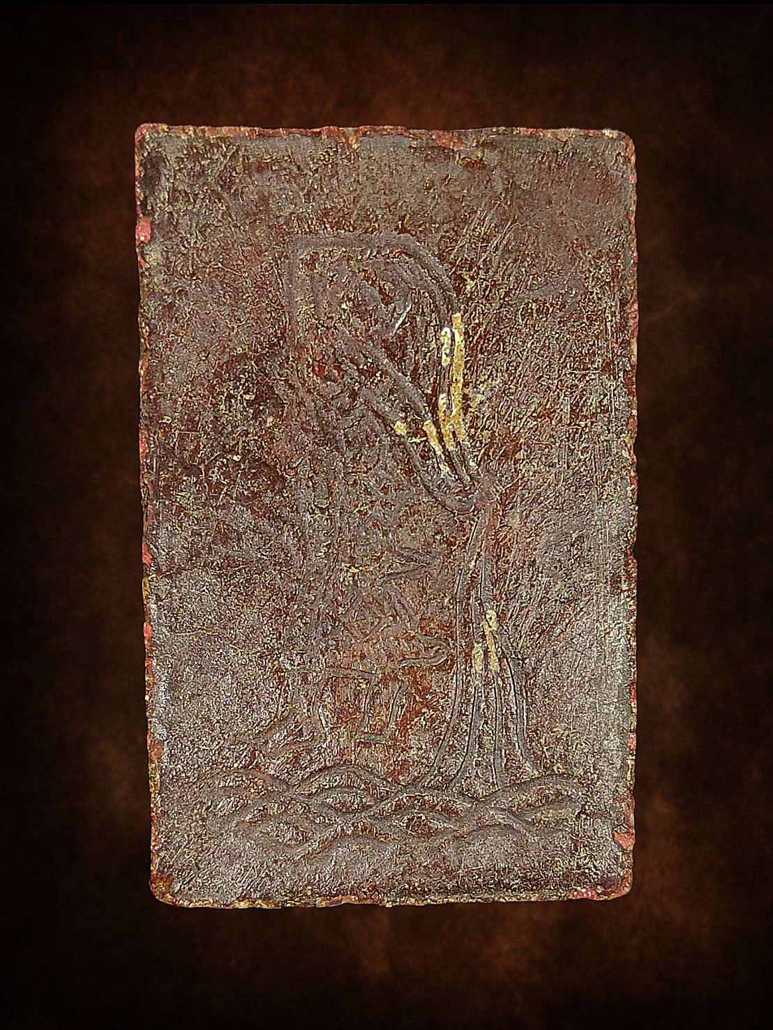 พระสมเด็จ ปรกโพธิ์ 9ใบ หลังแม่พระธรณีบีบมวยผม