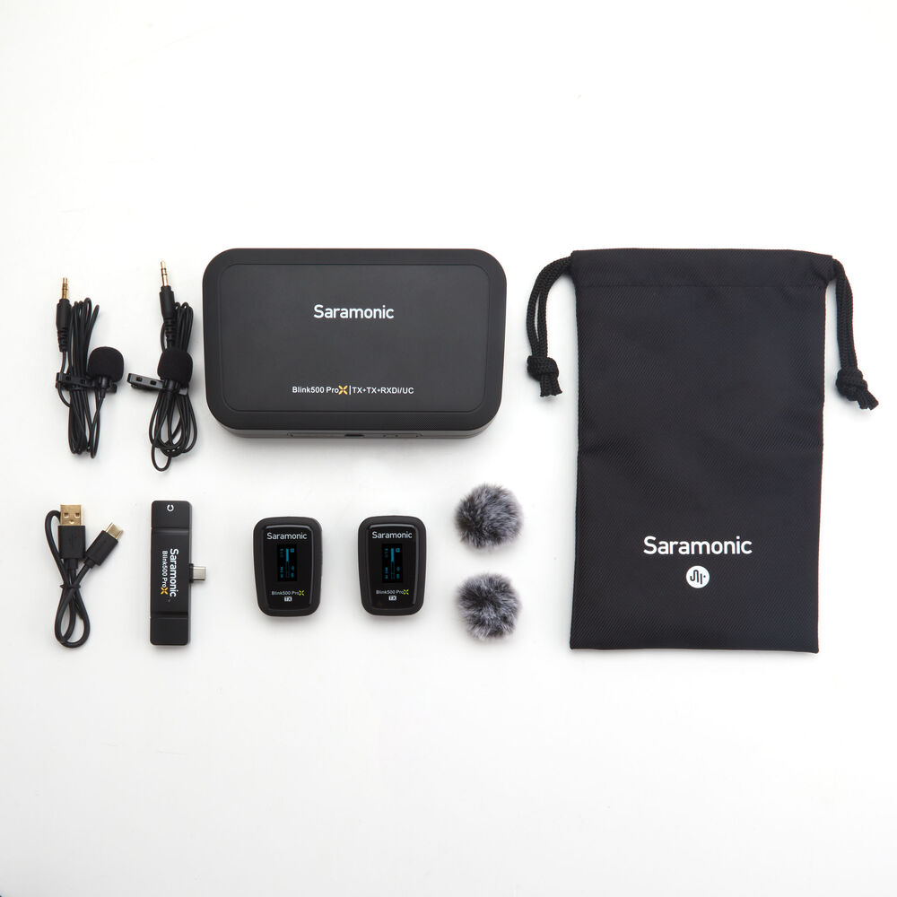 Saramonic Blink500 ProX B6 *ของแท้รับประกัน 2ปี* ไมค์ไร้สายหนีบปกเสื้อ 2 Person (USB-C) Digital Wireless Lavalier Microphone System