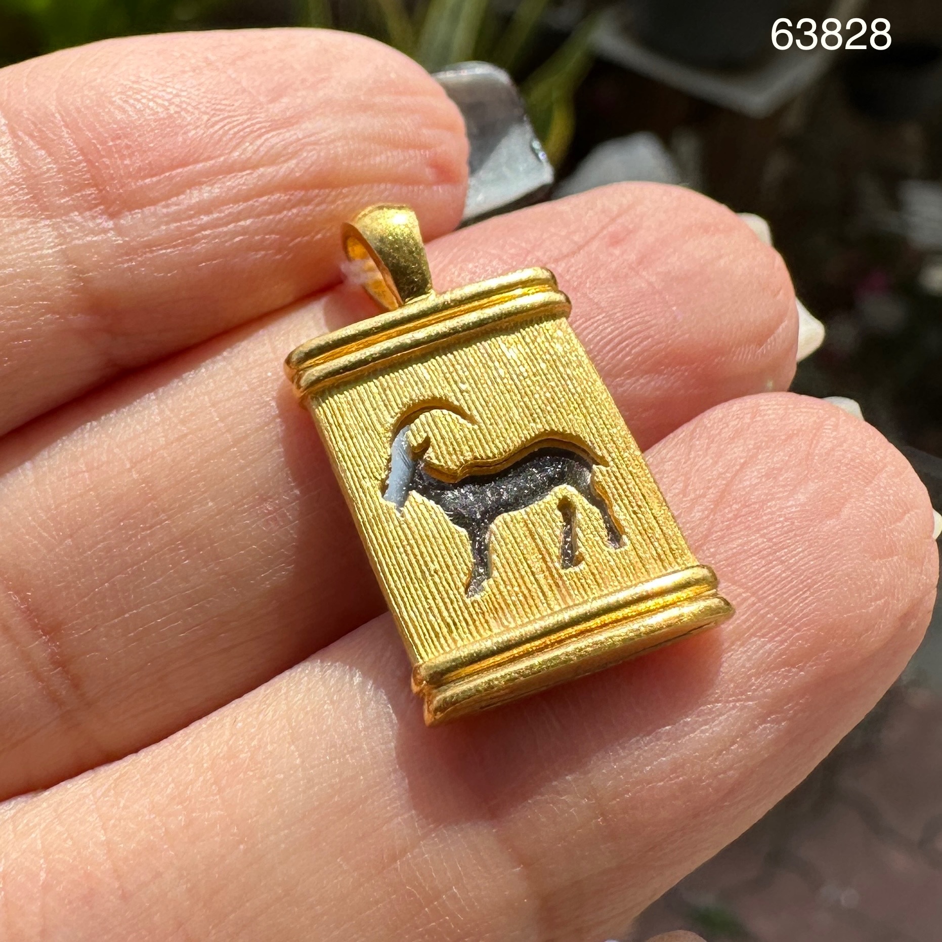 รหัส 63828 จี้ แพะ ปีมะแม Gold Master ทอง24K + ทอง14K นน. 5.09 g