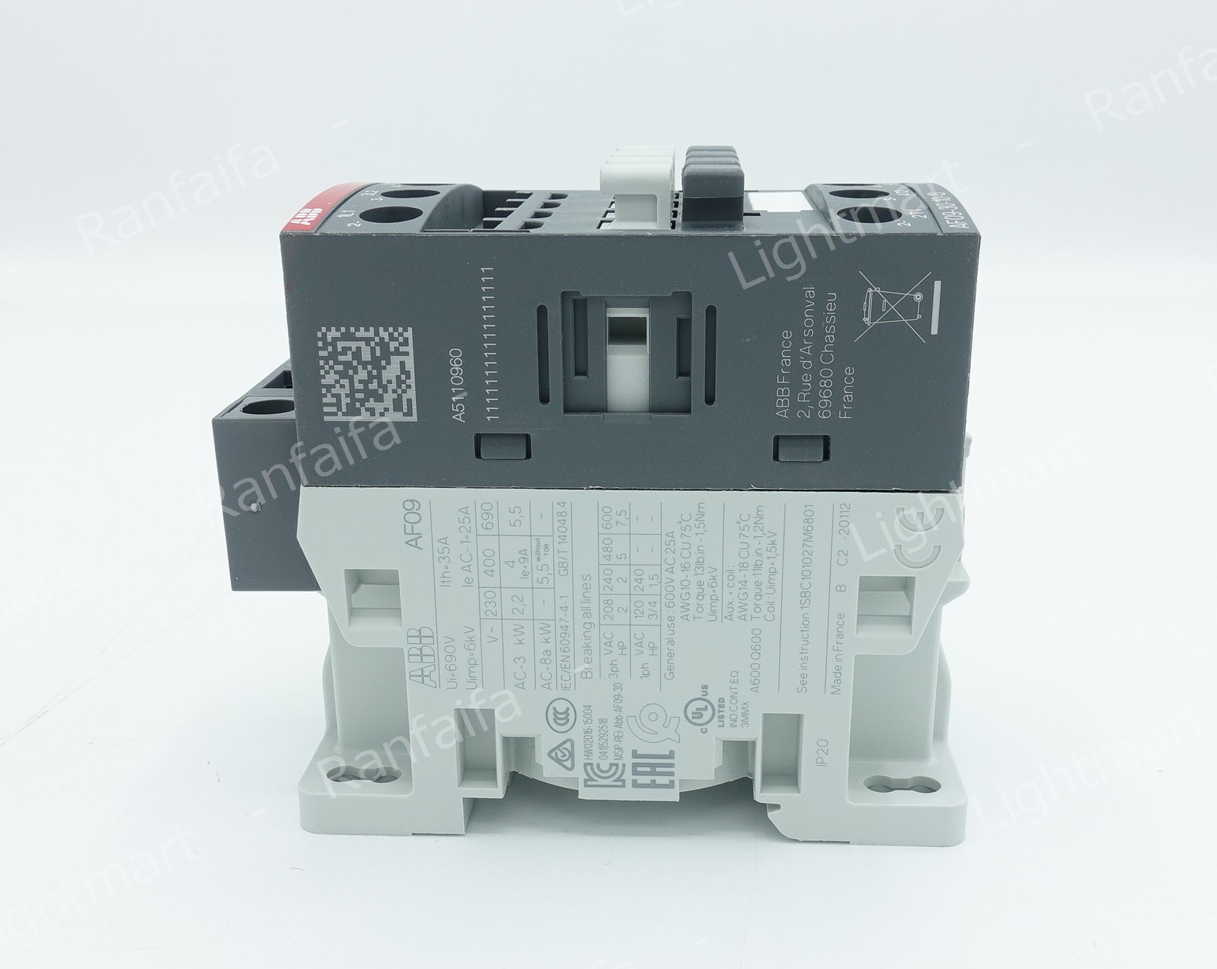 Magnetic Contactors AF09-30-10 Coil 110-220V ABB