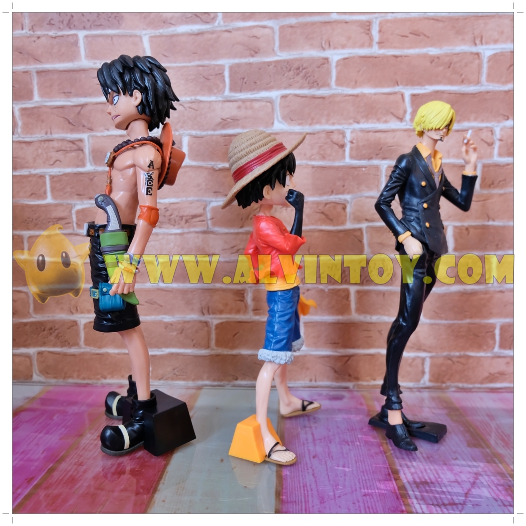 Figures One Piece โมเดล Luffy - ลูฟี่ Sanji - ซันจิ Portgas D. Ace - เอส