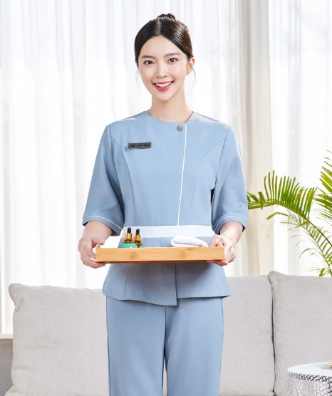 ชุดสปาเพื่อสุขภาพ ชุดนวดสปา ชุดพนักงานศูนย์ความงามทางการแพทย์ การแช่เท้า ร้านเสริมสวย (แยกขายเสื้อ)