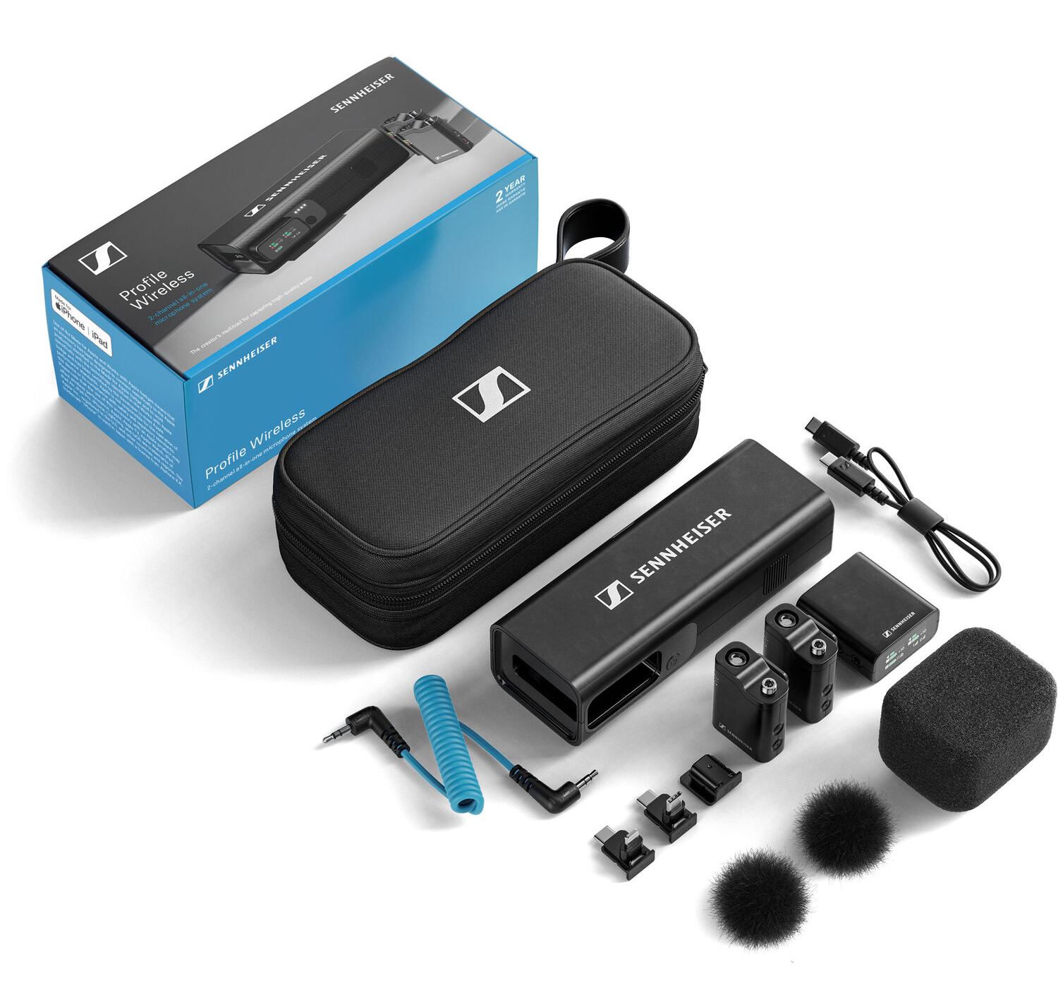 Sennheiser Profile Wireless *ของแท้รับประกัน 1ปี* ไมค์ไร้สาย 2.4 GHz, 2-Person Wireless for Camera & Smartphone