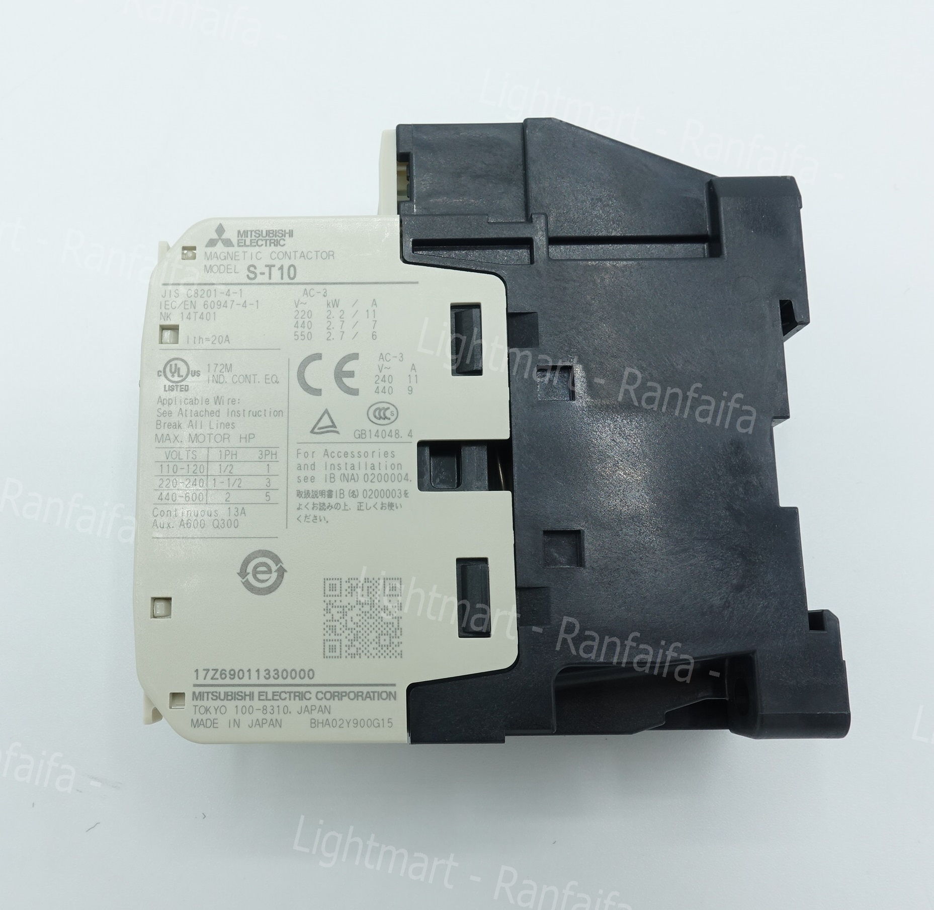 Magnetic Contactors S- T10 Coil 220V (20A) Mitsubishi