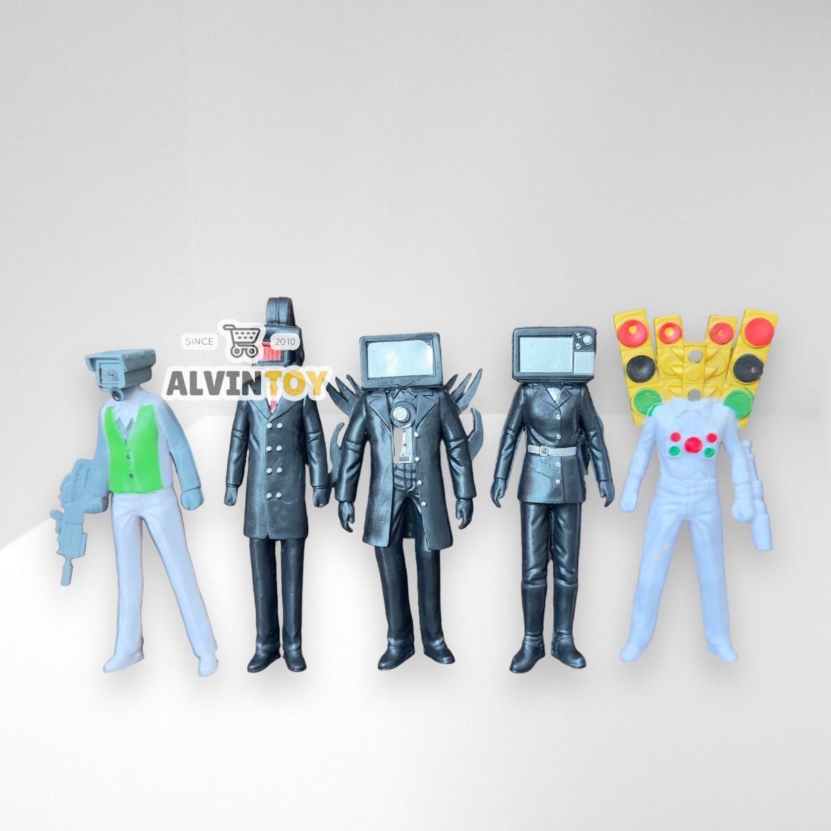 โมเดล Skibidi Toilet สคิบิดี้ ทอยเลต ชุด 6 ตัว คละแบบ