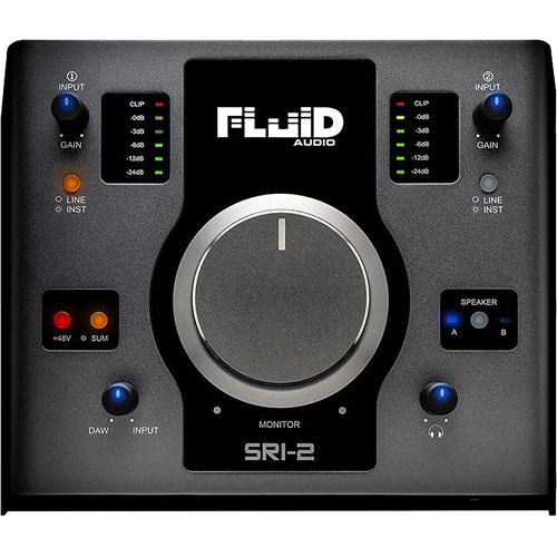 Fluid Audio SRI2-By Muzic craft-ออดิโออินเตอร์เฟส และมอนิเตอร์คอนโทรลในตัว 24-bit/192kHz รองรับ iOS, Mac, PC ฟรี.ซอฟต์แวร์ Cubase Le รับประกัน 1 ปี