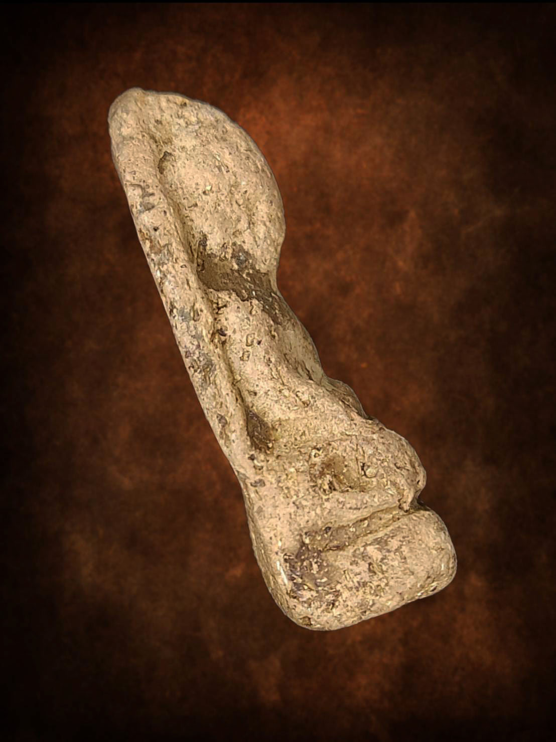 พระกรุวัดตะไกร พิมพ์หน้าฤๅษี อยุธยา เนื้อดิน